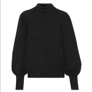 J. Crew Balloon-sleeve turtleneck sweater